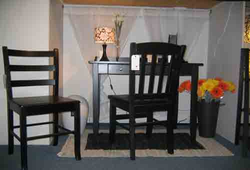 Black desk from Ashley Furniture
